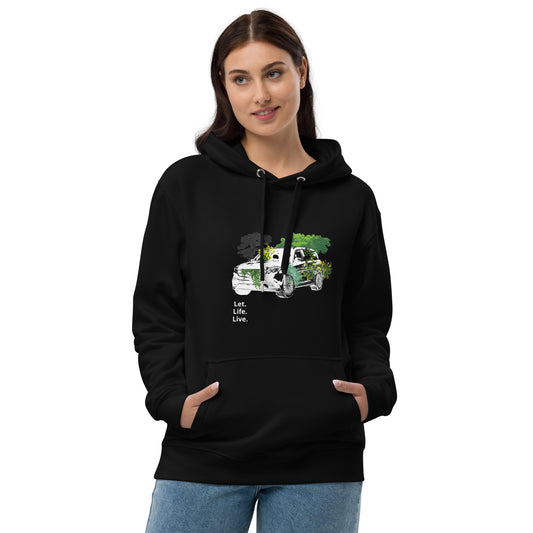 Greener Threads - Premium eco hoodie with custom design